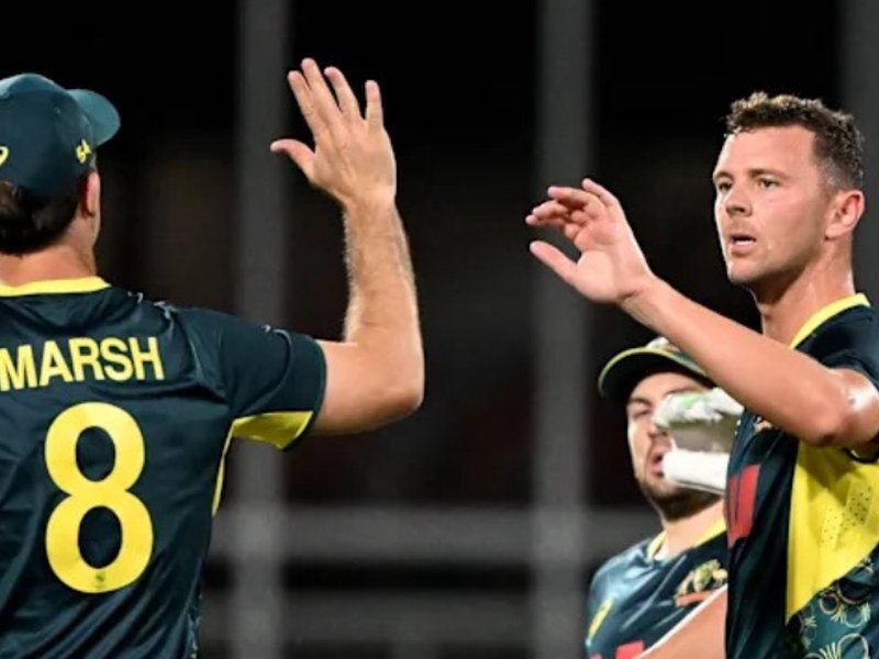 David and Hazlewood shine as Australia beat South Africa by 17 runs in T20I series opener (Credit: ICC/X)