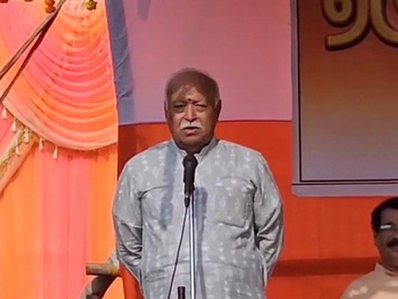 RSS Chief Mohan Bhagwat hoists national flag in Bhubaneswar on 79th Independence day
