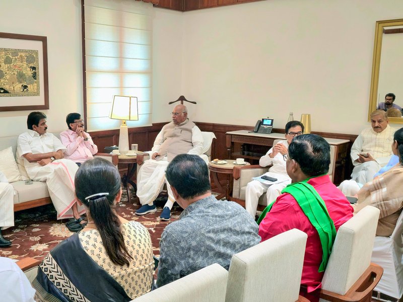 INDIA bloc to meet at Kharge's residence today to decide on Vice Presidential candidate