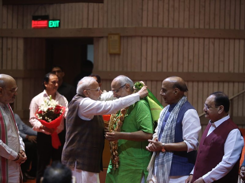 CP Radhakrishnan felicitated at NDA parliamentary party meet, PM Modi appeals for unanimous election