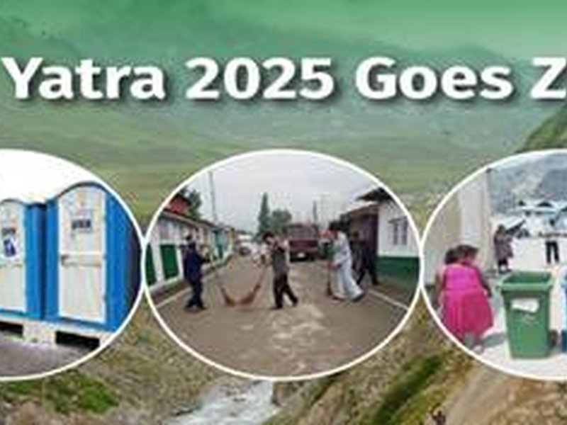 In the direction of Swachh Bharat Mission Urban 2.0, Amarnath Yatra 2025 goes zero-waste