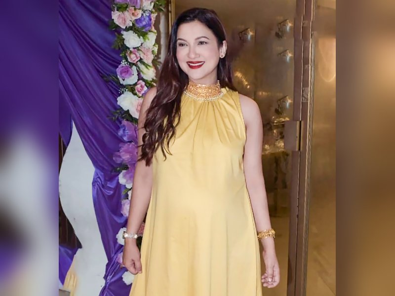 Mommy-to-be Gauahar Khan's baby shower looks all things dreamy and positive	