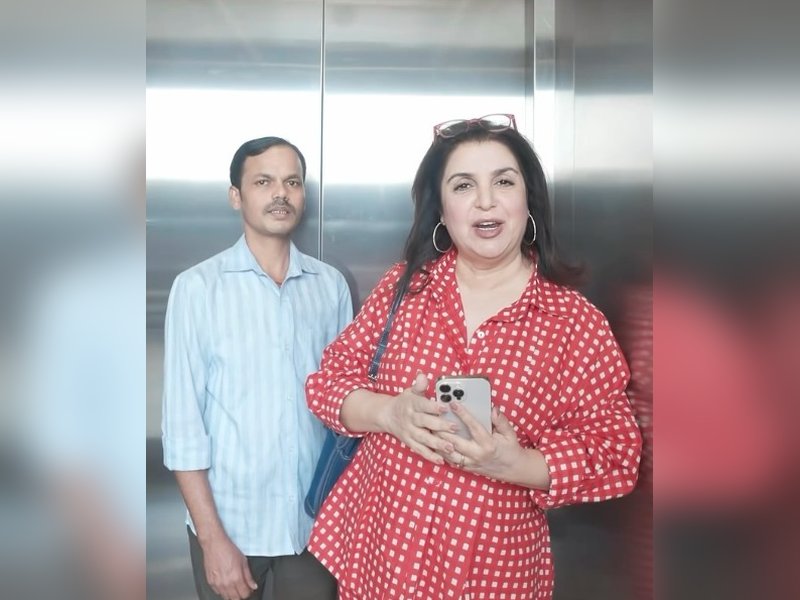 Farah Khan, her cook Dilip indulge in street shopping at Janpath market, staying in disguise 