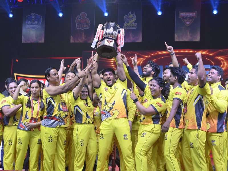 Kiraak Hyderabad clinch Season 2 title after epic win over Rohtak Rowdies in the final of the Pro Panja League in Gwalior, Madhya Pradesh on Thursday. Photo credit: Pro Panja League