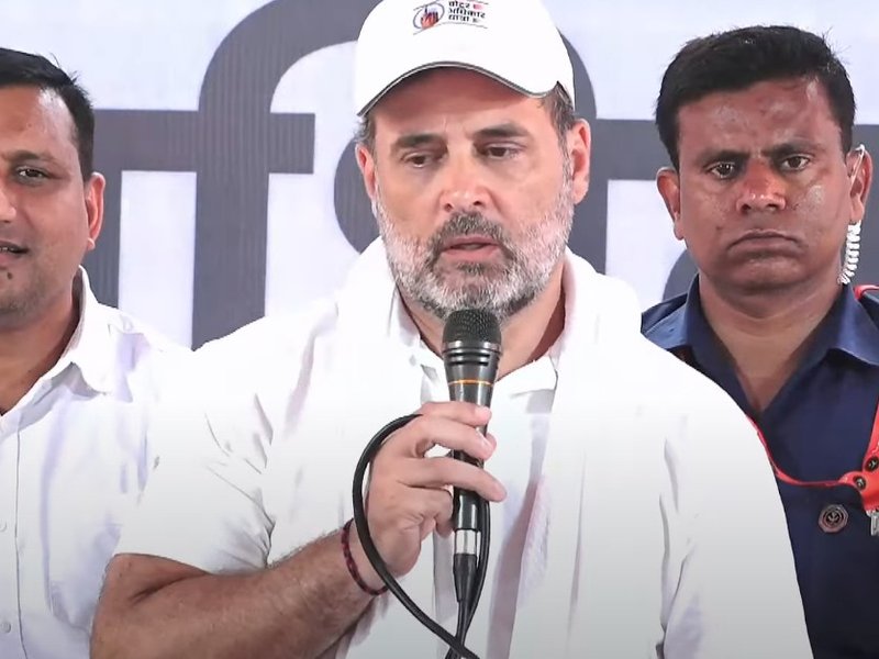 Rahul Gandhi targets ECI, says masses demanding check on ‘vote theft’
