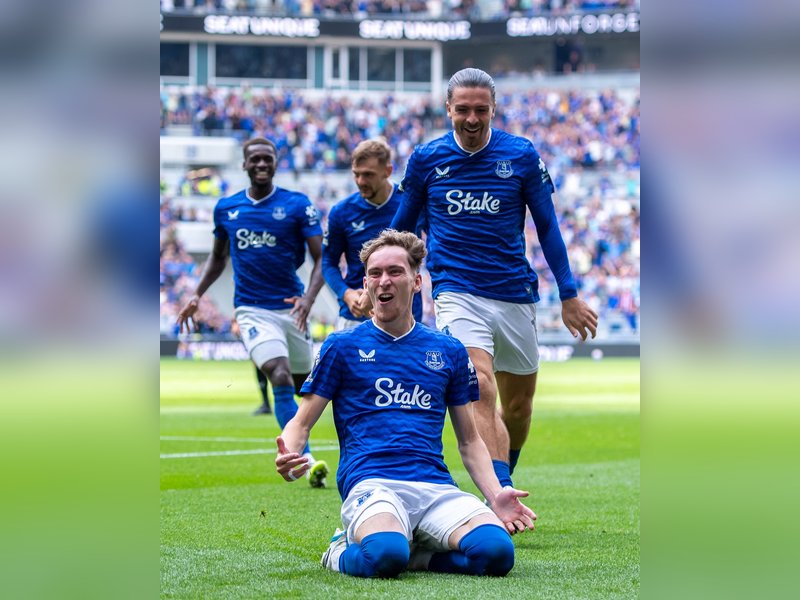 PL: Everton celebrate 2-0 win in first game at Hill Dickinson as Forest hold Palace (Credit: Everton/X)