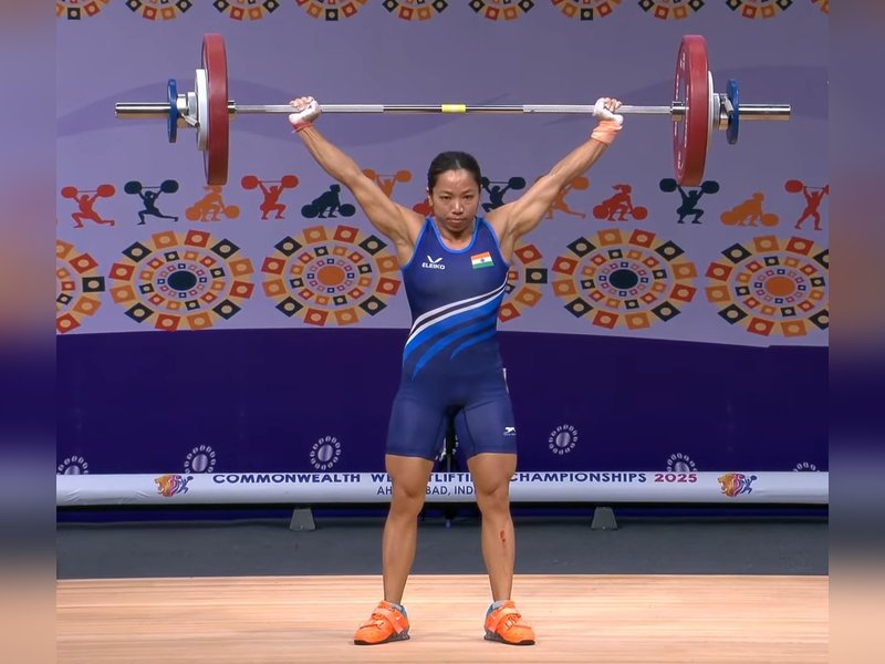 Mirabai Chanu wins gold at Commonwealth Weightlifting Championships 