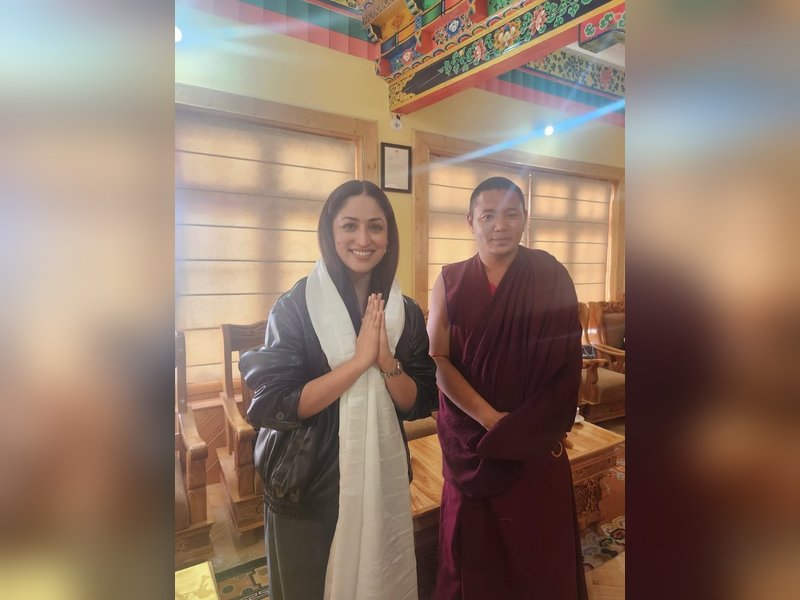 Yami Gautam visits Thiksey Monastery in Leh