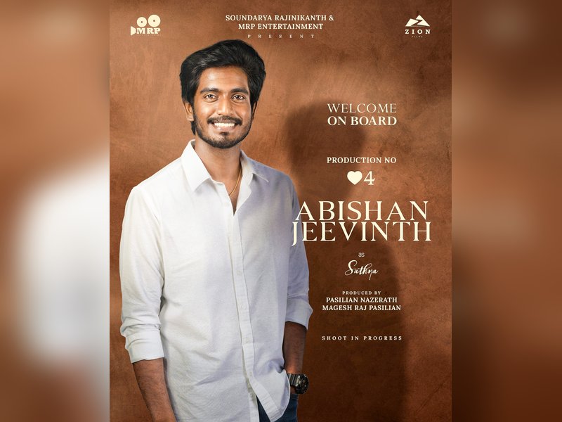 Tourist Family director Abishan Jeevinth turns hero; to play lead in film produced by Soundarya Rajinikanth	