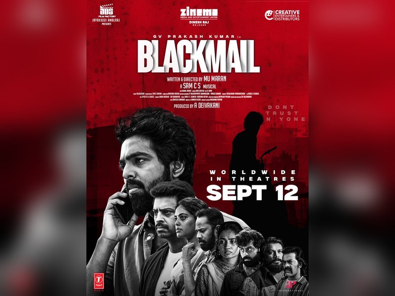 G V Prakash-starrer ‘Blackmail’ to now hit screens on September 12 (photo credit: G V Prakash X)