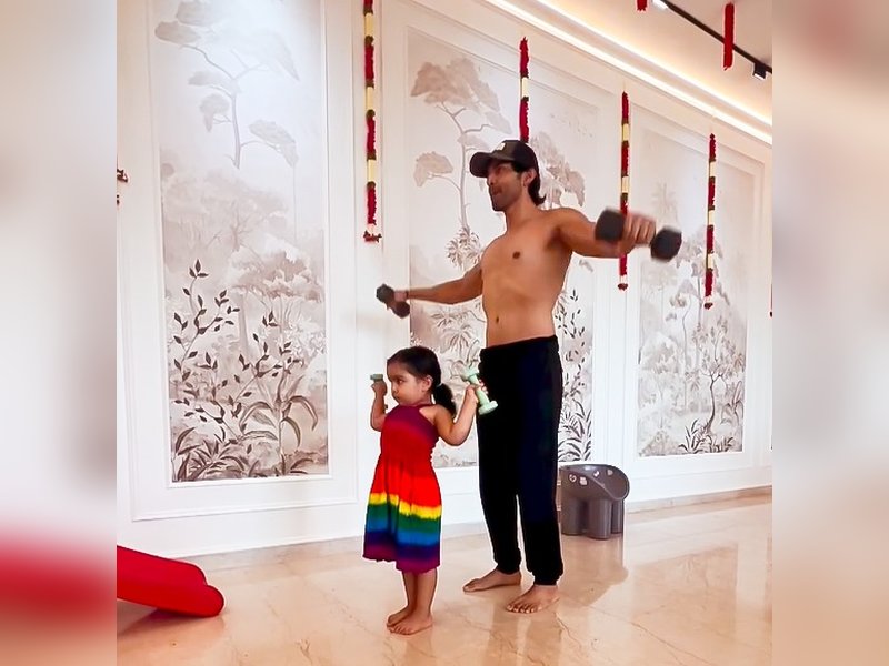 Gurmeet Choudhary has a ‘cute little’ workout partner 