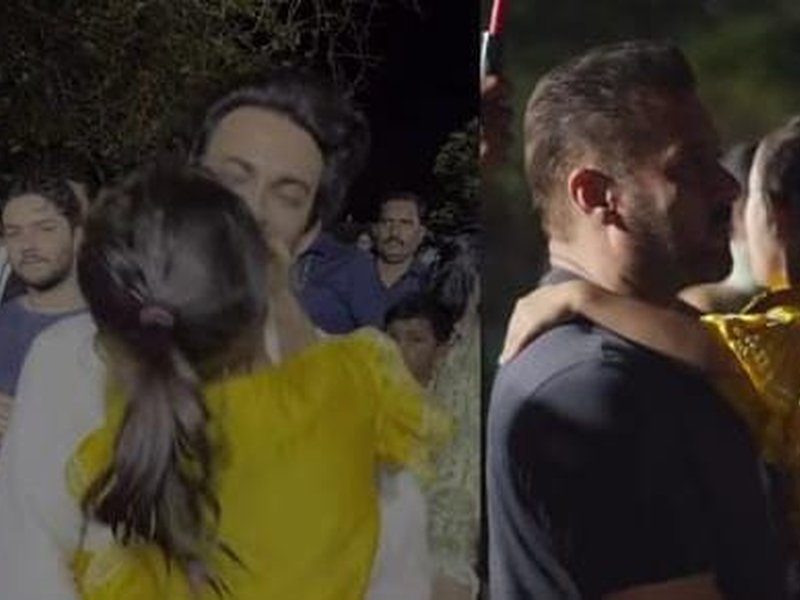 Salman Khan & family bids goodbye to Ganpati Bappa amidst dhols and dance