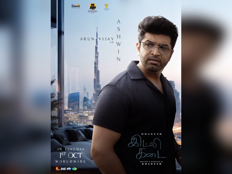 Arun Vijay plays Ashwin in Dhanush’s ‘Idly Kadai’ (Photo Credit: Dhanush X)