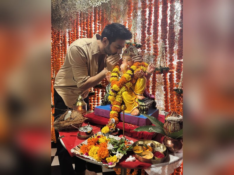 Kartik Aaryan says 'Miss you' as he bids adieu to Bappa post   visarjan