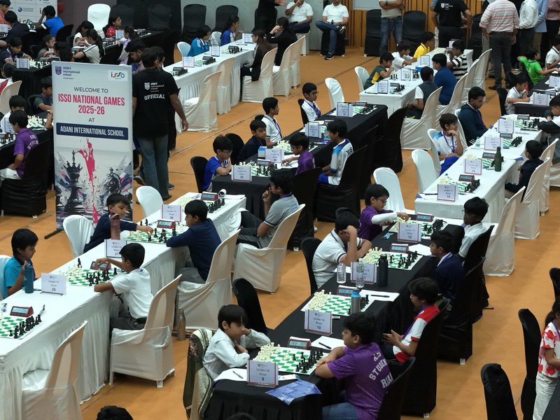 Adani International School hosts ISSO National Games Chess Competition