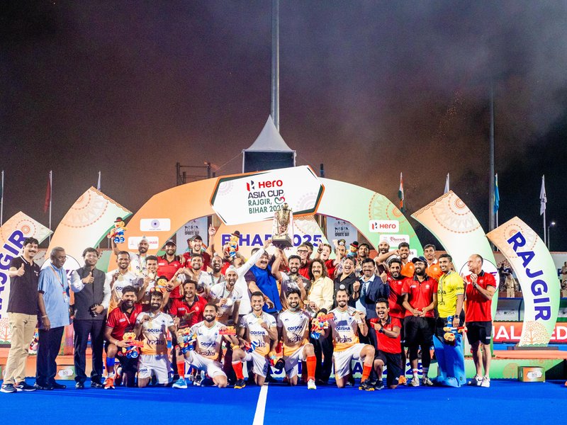 Hockey India announces Rs 3 lakh each to players on winning Men's Asia Cup (Credit: Hockey India)