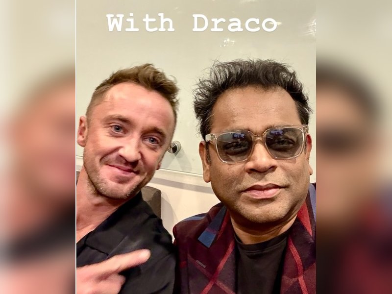 AR Rahman poses with Tom Felton, says he’s a major part of series ‘Gandhi’