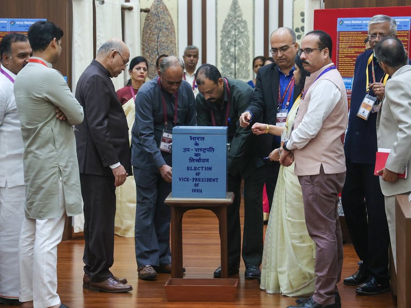 VP election: 97.57% pc polling percentage recorded till 3 p.m