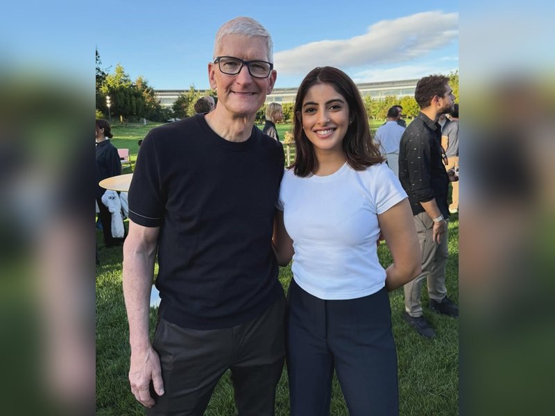 Navya Naveli and Armaan Malik have a tete-a-tete with Apple CEO Tim Cook