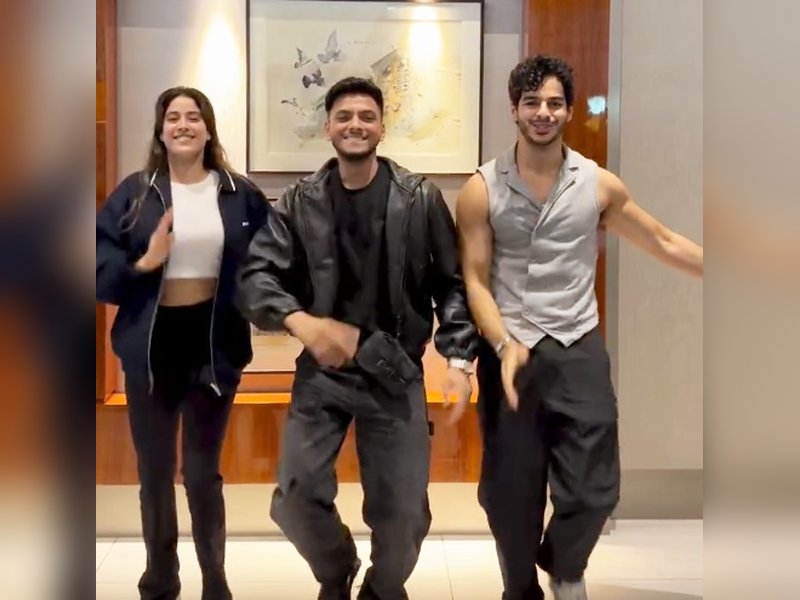 Janhvi and Ishaan unleash fun side while grooving to Sonu Nigam’s song ‘Bijuria’ on sets of ‘Homebound’	