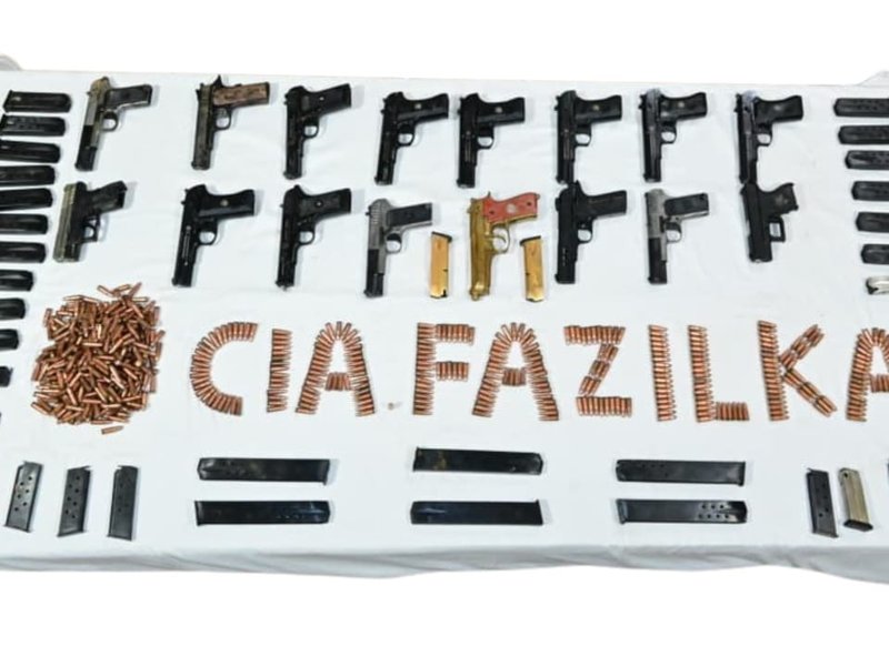 Punjab: Huge haul of arms seized along Indo-Pak border; two held 