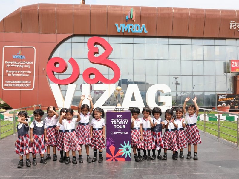 Women’s ODI World Cup 2025 trophy tour celebrates ‘spirit of cricket’ in Visakhapatnam