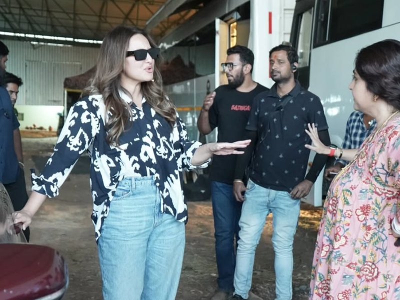 Indira Krishna calls shooting for ‘Jatadhara’ an exciting journey, shares a candid BTS moment with Sonakshi Sinha