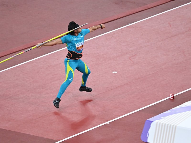 Neeraj Chopra qualifies for men's javelin final with first-attempt 84.85m in qualifying stage of the World Athletics Championships 2025 at the National Stadium in Tokyo, Japan, on Wednesday. Photo credit: AFI/X