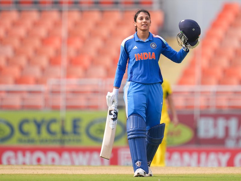 Smriti Mandhana, bowlers star as India Women thrash Australia Women by 102 runs, level series 1-1 in the three-match series  at the Maharaja Yadavindra Singh International Cricket Stadium in New Chandigarh on Wednesday. Photo credit: BCCI Women