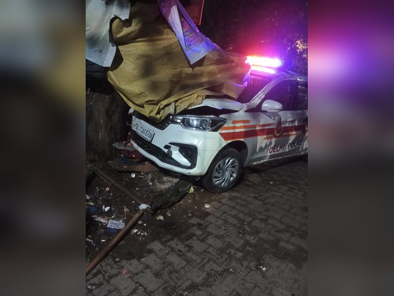 Man dies after being hit by police vehicle near metro station in Delhi