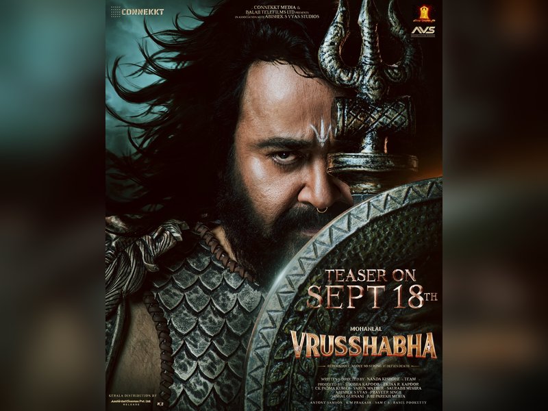 Mohanlal plays a king in 'Vrusshabha'; teaser promises epic tale revolving around father and son! (Photo Credit: Mohanlal/X)