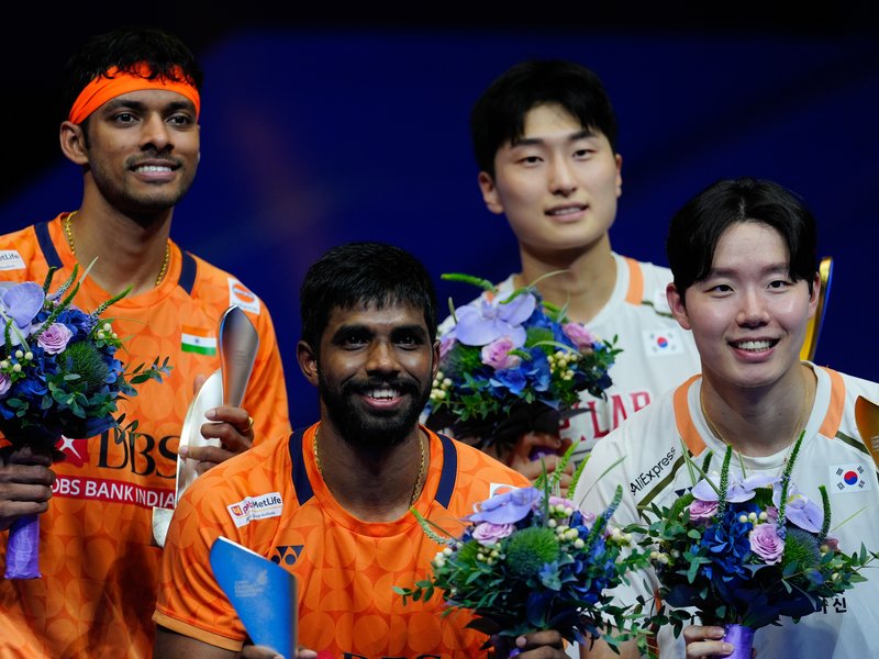 Satwik-Chirag lose to world champions Kim-Seo in men's doubles final of the China Masters 2025, a BWF World Series Super 750 badminton tournament, in Shenzhen, China, on Sunday. Mandatory Photo Credits: Badminton Photo
