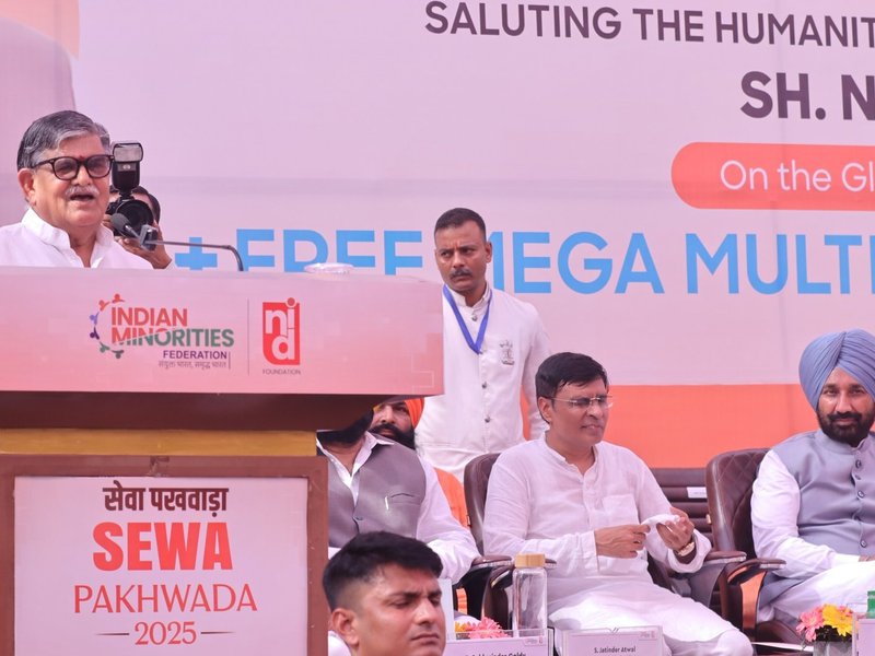 Seva Pakhwada: MP Satnam Sandhu participates in medical camp, says ‘country’s healthcare transformed under PM Modi’ 