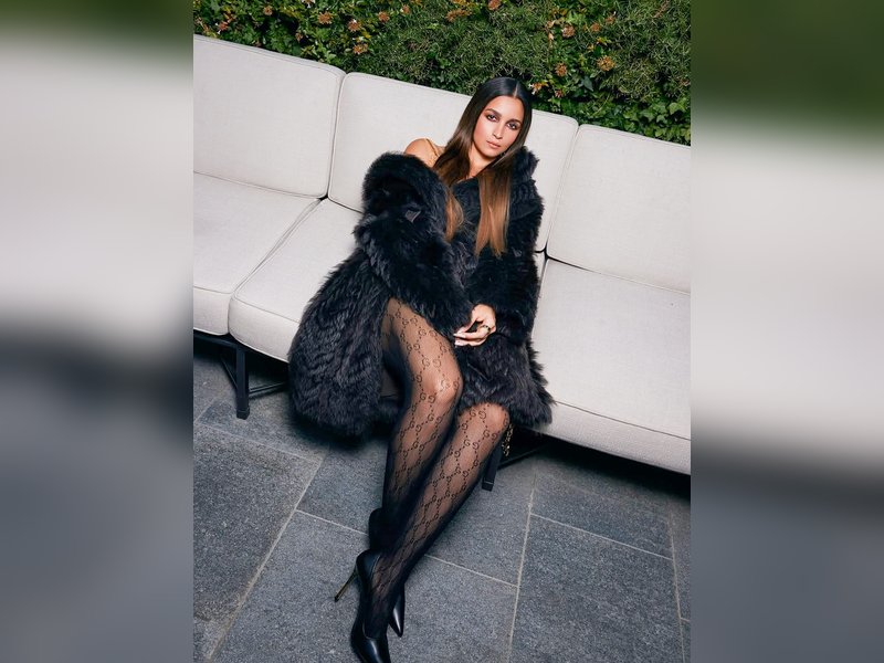 Alia Bhatt stuns in fur coat and net stockings 