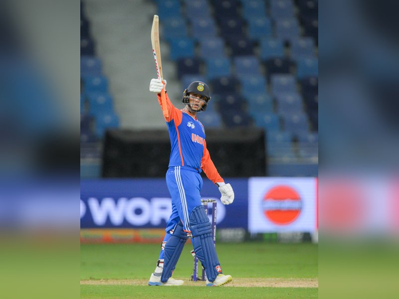 Abhishek Sharma stars with 75 again as India post 168/6 against Bangladesh in a Super Fours stage match of the Men's T20 Asia Cup 2025 in Dubai on Wednesday. Photo credit: IANS