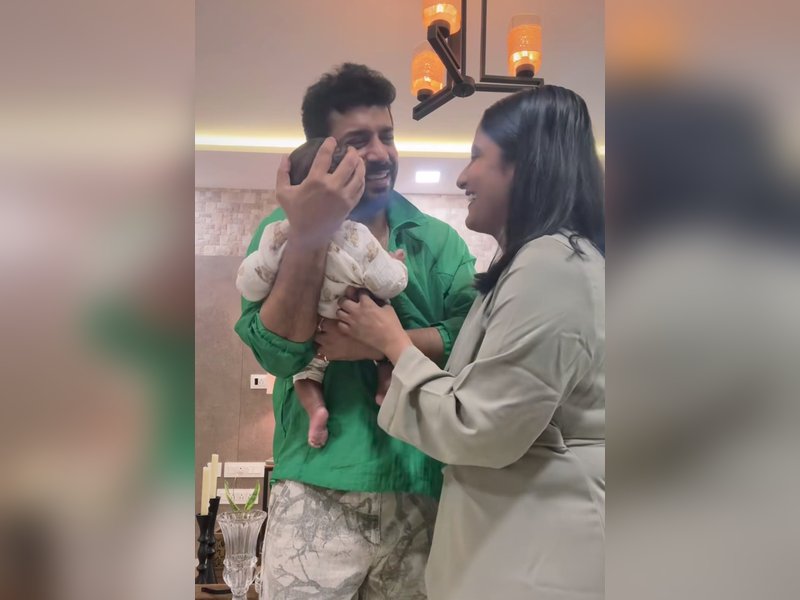 Viineet Kumar Siingh & wife Ruchira's tiny bundle of happiness turns 2 months old