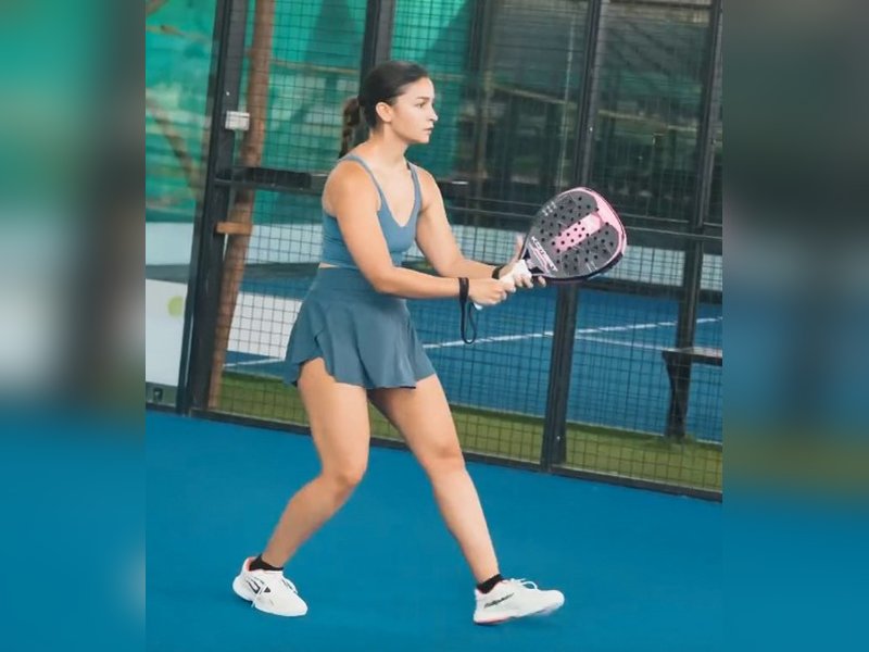 Alia Bhatt shows her obsession with new padel sport	