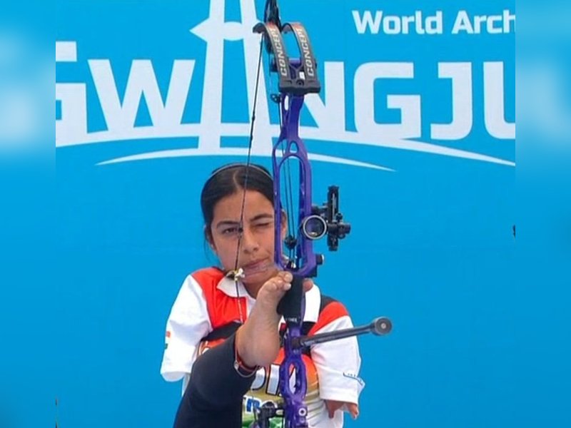 Sheetal Devi strikes gold in women’s compound individual gold; finishes with triple medal haul in Para World Archery Championships 2025 in Gwangju, South Korea, on Saturday. Photo credit: World Archery