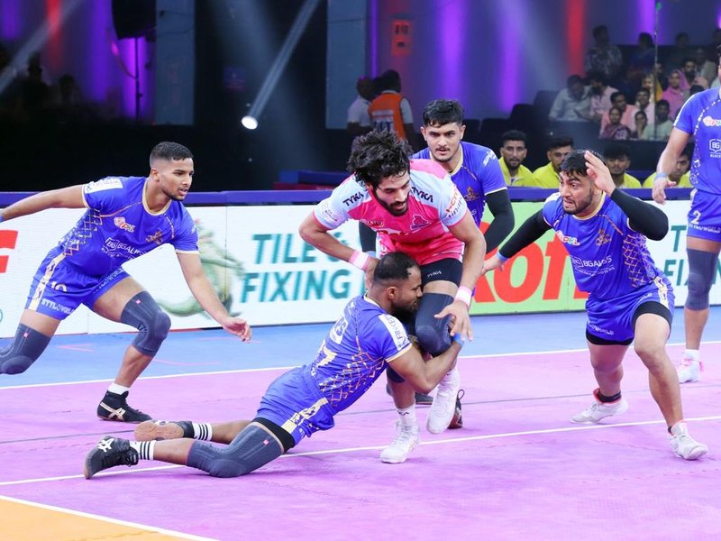 Tamil Thalaivas script big win, thump Pink Panthers before start of Chennai leg of the Pro Kabaddi League (PKL) Season 12 on Saturday. Photo credit: PKL