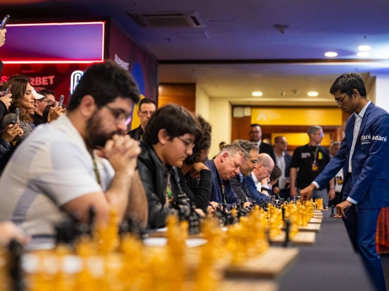 Praggnanandhaa shows off chess moves at Grand Chess Tour Finals exhibition in Sao Paulo 