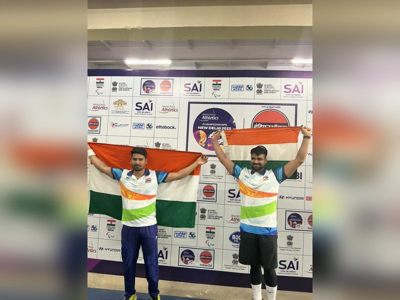 Relentless Sumit chases down history, India rises to fourth spot on medals table in the 2025 World Para Athletics Championships in New Delhi on Tuesday. Photo credit: SAI