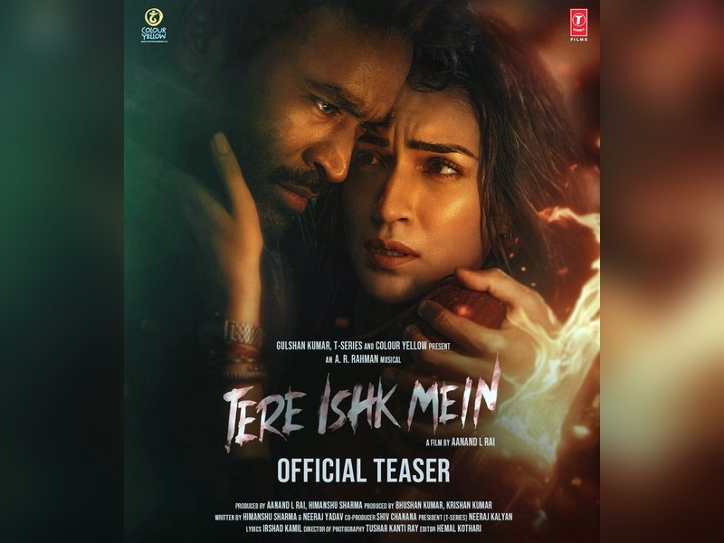 Kriti Sanon, Dhanush-starrer ‘Tere Ishk Mein’ teaser is full of passion, pain, relentless pursuit of love