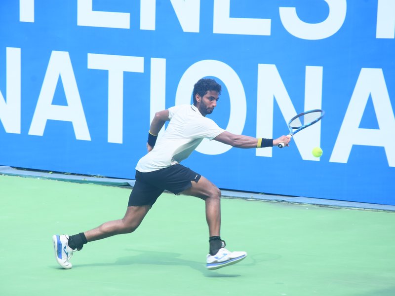 Manish Sureshkumar, Vaishnavi Adkar storm into semifinals of the 30th National Tennis Championship at the DLTA Complex in New Delhi on Thursday. Photo credit: AITA