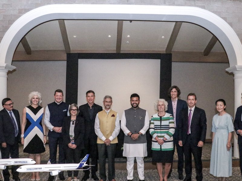 EAM Jaishankar meets Airbus, IndiGo leadership to boost India-Europe aviation ties
