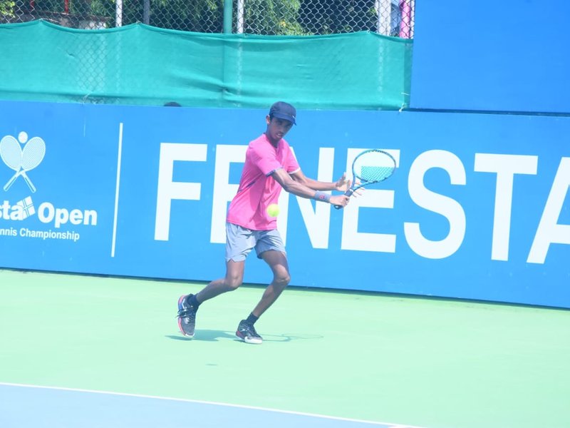 Manish Sureshkumar to meet Keerthivassan Suresh and Vaishnavi Adkar to take on Akanksha Nitture in the finals of their respective categories of the 30th National Tennis Championship at the DLTA Complex in New Delhi. Photo credit: DLTA