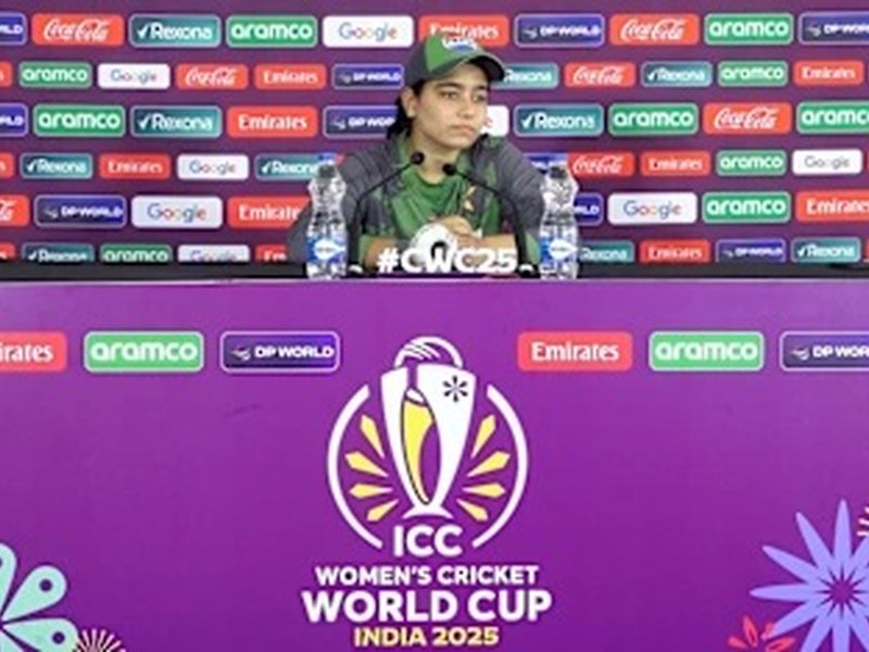Whatever records exist between India and Pakistan are meant to be broken, says Fatima Sana ahead of crucial clash with India in ICC Women's World Cup 2025 in Colombo on Sunday.  Photo credit: ICC