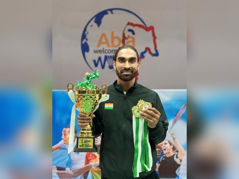 Pramod Bhagat shines with triple gold and at Abia Para Badminton International 