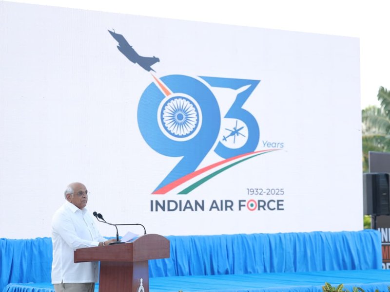 IAF witnessed ‘golden era’ under PM Modi: Gujarat CM Patel