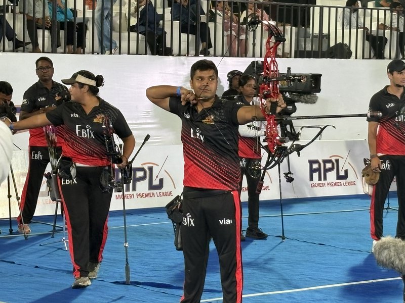 ‘Seven-star’ Rajputana Royals through to semifinals of the Archery Premier League at the Yamuna Sports Complex in New Delhi on Wednesday. Photo credit: APL