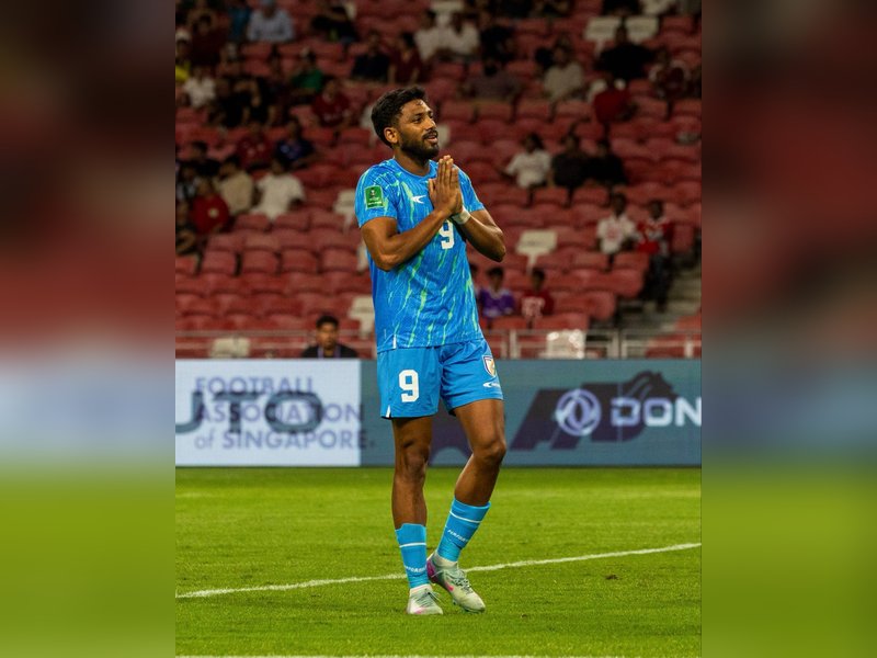 AFC Asian Cup 2027 Qualifiers: Rahim Ali’s late strike rescues India in 1-1 draw against Singapore (Credit: AIFF)